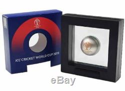2019 ICC CRICKET WORLD CUP BALL SHAPED Silver Proof Coin