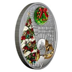 2019 Murano Holiday Wreath 1 oz Fine Silver Coin