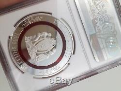 2019 NGC PF70 Berlin world Money Fair Polymer Ring 1oz Silver panda coin box&coa