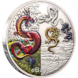 2019 Niue Mythical Dragons of the world The Four Dragons 2oz Silver Coin