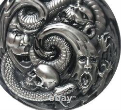 2019 Pandoras the evil within 3 oz epic high relief pure silver coin