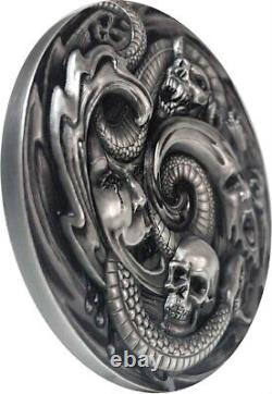2019 Pandoras the evil within 3 oz epic high relief pure silver coin