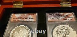 2019 Pride of Two Nations two 2-coin sets GRADED from Canada & USA