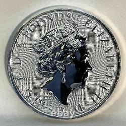 2019 Queen's Beast Falcon of Plantagenets 2 oz. 9999 Silver UK Coin Brexit