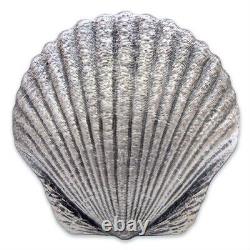 2019 Scallop Seashell Castaway Collection 1 oz Pure Silver Coin