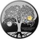 2019 The Tree Of Life 500 Francs Cfa Pure Silver Coin With Swarovski Elements