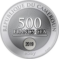 2019 THE TREE OF LIFE 500 FRANCS CFA Pure Silver Coin with Swarovski Elements