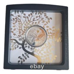 2019 THE TREE OF LIFE 500 FRANCS CFA Pure Silver Coin with Swarovski Elements