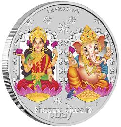 2019 Tuvalu Diwali Festival 1oz. 9999 Silver MEDALLION Previous-Issue-Sold-Out