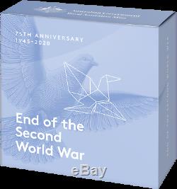 2020 $5 1oz Silver Proof Coin 75th Anniversary of the End of World War II