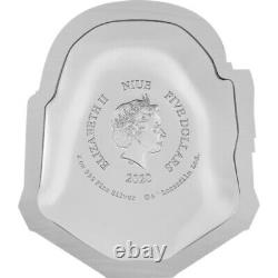 2020 Boba Fett Helmet Star Wars 2 oz Ultra High Relief Fine Silver Coin Niue