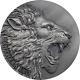 2020 Cameroon Panthera Leo Lion 2 Oz. 999 Silver Antiqued Coin Mintage 500