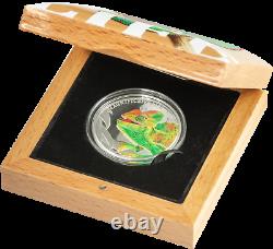 2020 Cook Islands $5 Magnificent Life Chameleon 1 oz 999 Silver Coin 999 Made