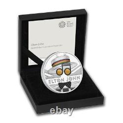 2020 Elton John Music Legends 1 oz Pure Silver Proof Colored Coin