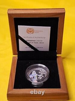 2020 Germania Mother of Pearl 1 Troy Oz Silver. 9999 #98 of 250