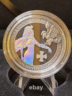 2020 Germania Mother of Pearl 1 Troy Oz Silver. 9999 #98 of 250