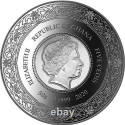 2020 Hygieia Salus Goddesses of Health 5 CEDIS 1.6 oz Pure Silver Coin