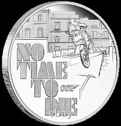 2020 JAMES BOND 007 NO TIME TO DIE 1oz. 9999 SILVER PROOF $1 COIN