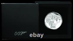 2020 JAMES BOND 007 NO TIME TO DIE 1oz. 9999 SILVER PROOF $1 COIN