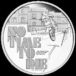 2020 JAMES BOND 007 NO TIME TO DIE 1oz. 9999 SILVER PROOF $1 COIN