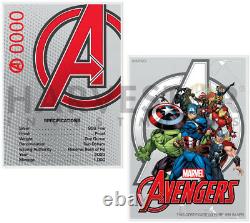 2020 Marvel Avengers Avengers Logo 1 Oz. Silver Coin With Pure Silver Coa