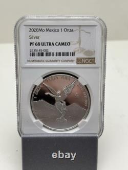2020 Mexico Silver Libertad 1 Onza Proof Ngc Pf 68 Ultra Cameo Low Mintage