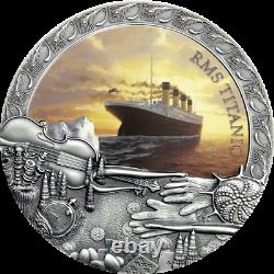 2020 Niue $5 Grand Shipwrecks of History Titanic 2 oz Silver Coin Mintage 500