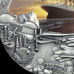 2020 Niue $5 Grand Shipwrecks of History Titanic 2 oz Silver Coin Mintage 500