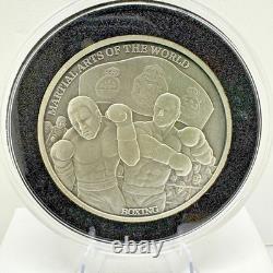 2020 Niue Elizabeth II 5 Dollar 2 oz Silver Martial Arts of the World Boxing