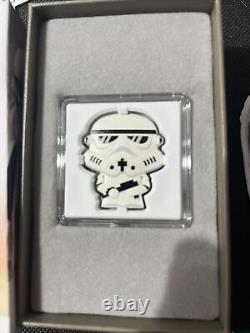 2020 Niue New Zealand Star Wars Chibi Coin Stormtrooper 1 Oz Silver