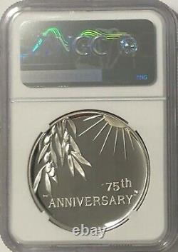 2020 P Ngc Pf69 End Of World War 2 75th Anniversary 1 Oz Silver Medal II Box Coa