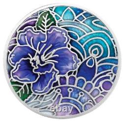2020 Pansy Language of Flowers Pure Silver Proof Coin Cameroon