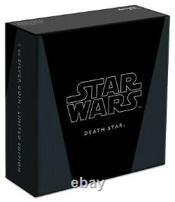 2020 STAR WARS DEATH STAR 1 OZ. SILVER COIN Present / Gift