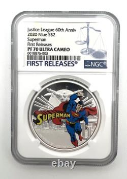 2020 Superman 1oz silver coin PF70 ULTRA CAMEO First Releases