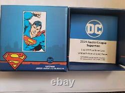 2020 Superman Justice League 1 oz Fine Silver Proof Coin Niue