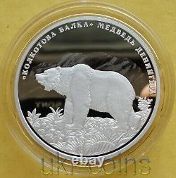 2020 Transnistria Prehistoric Animal Cave Bear Silver Proof Coin Pleistocene Era