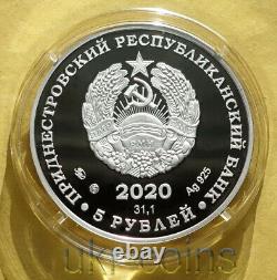 2020 Transnistria Prehistoric Animal Cave Bear Silver Proof Coin Pleistocene Era