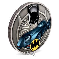 2021 1989 Batmobile DC comics 1 oz pure silver proof colored coin