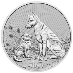 2021-2022 Platypus & Dingo Mother and Baby Piedfort 2oz Silver Coins Australia