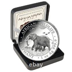 2021 Africa wildlife Elephant 1 oz silver coin