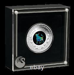 2021 Australia Opal Series Lunar Year of the OX 1oz Silver Proof $1 Coin