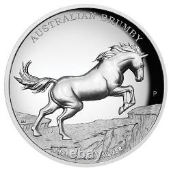 2021 Brumby 2 Oz Silver Proof Perth Mint