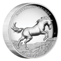 2021 Brumby 2 Oz Silver Proof Perth Mint