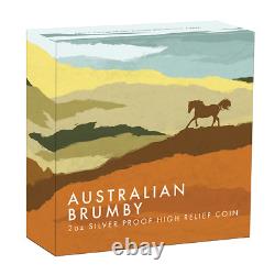 2021 Brumby 2 Oz Silver Proof Perth Mint