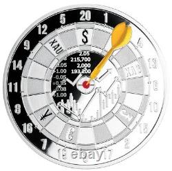 2021 Bullseye 1 oz pure silver proof coin