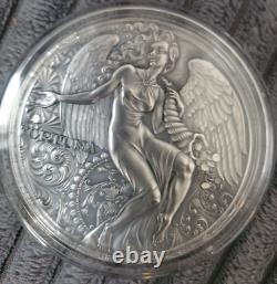 2021 Cameroon Fortuna Celestial Beauty 2oz Silver Antiqued Coin 2000 Francs