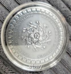 2021 Cameroon Fortuna Celestial Beauty 2oz Silver Antiqued Coin 2000 Francs