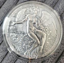 2021 Cameroon Fortuna Celestial Beauty 2oz Silver Antiqued Coin 2000 Francs