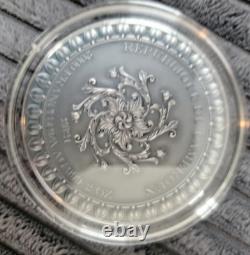 2021 Cameroon Fortuna Celestial Beauty 2oz Silver Antiqued Coin 2000 Francs
