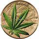 2021 Cannabis Sativa 1 Oz Silver Coin Gilded Benin